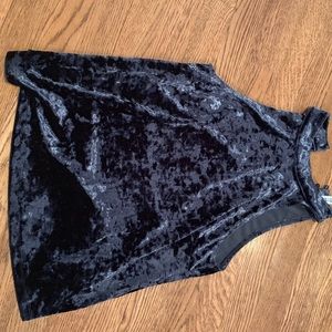 Blue Velvet Halter Design Lab Going Out Top